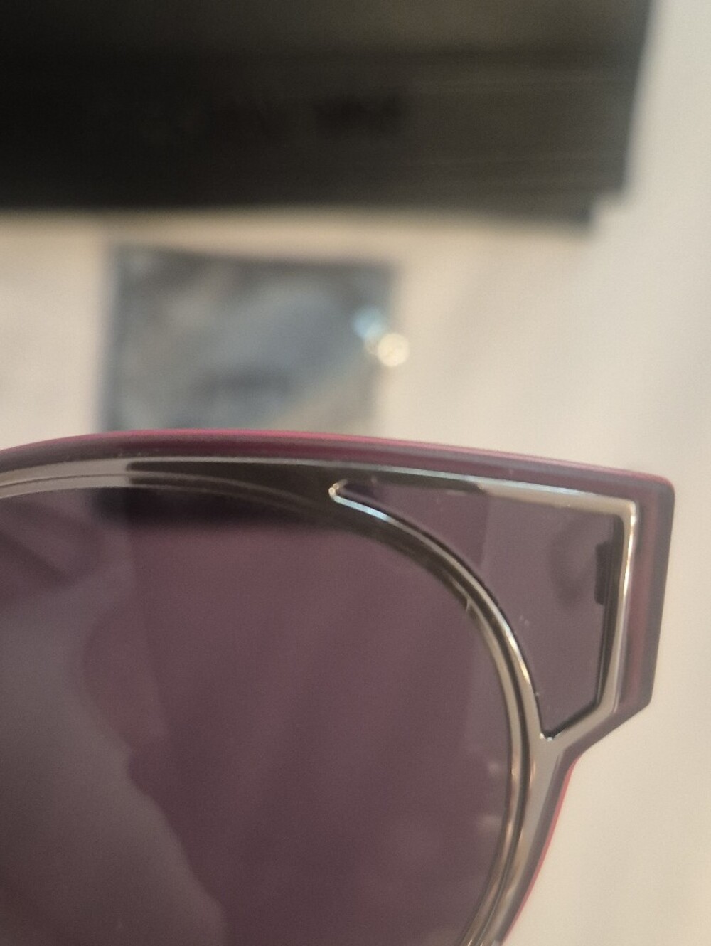 Dior Pink Cat-Eye Sunglasse Authentic NEW - Picture 6 of 12